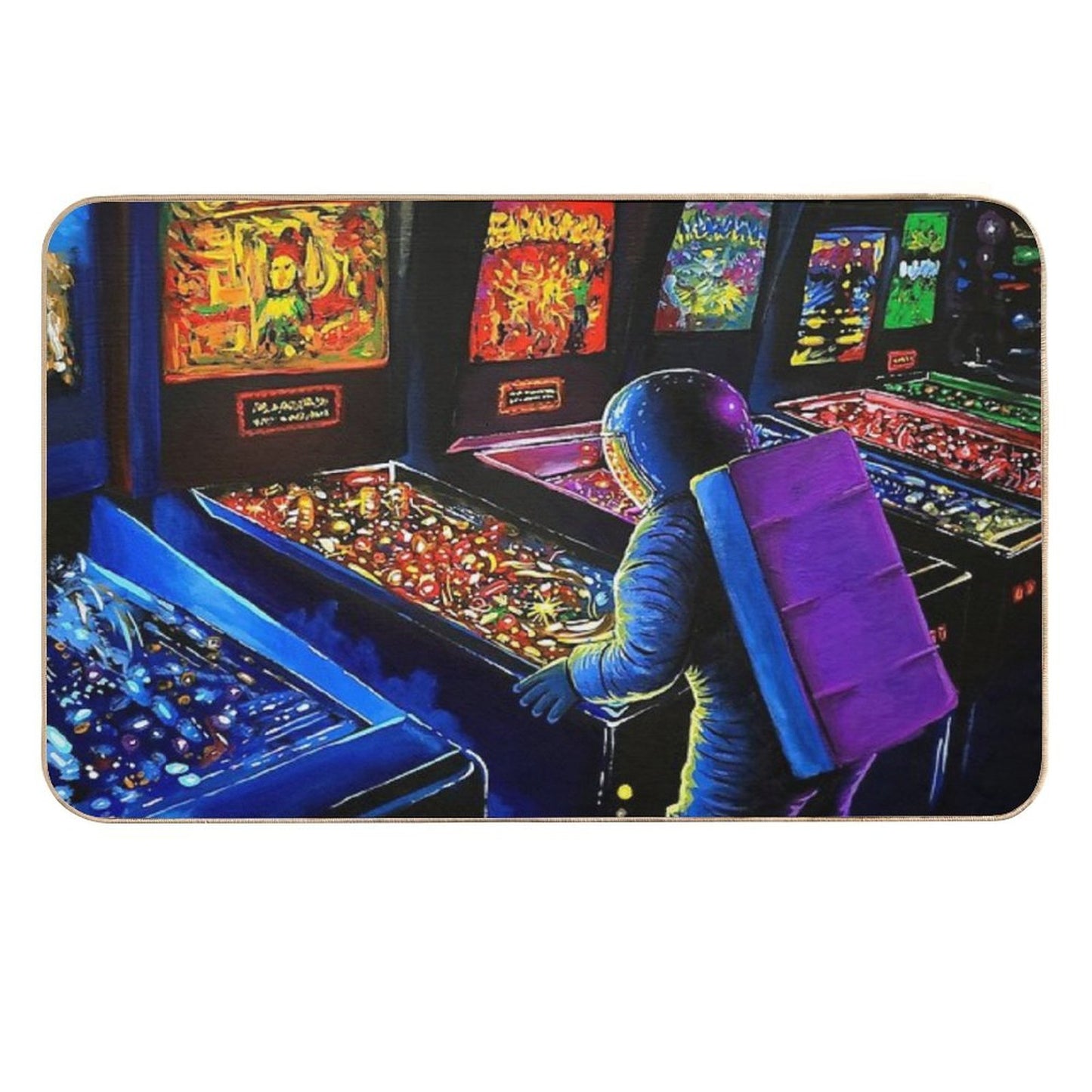 Pinball Wizard  Pet-Safe Bath Mat