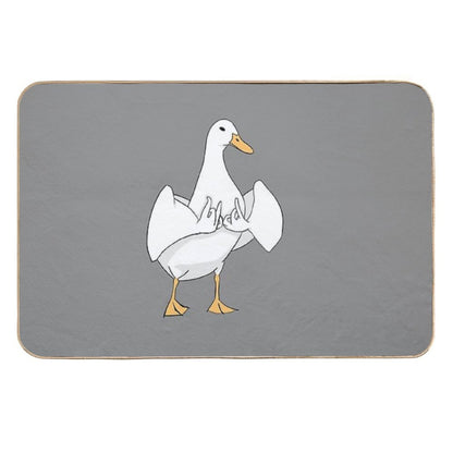 Gang Sign Duck  Easy Maintenance Bath Mat