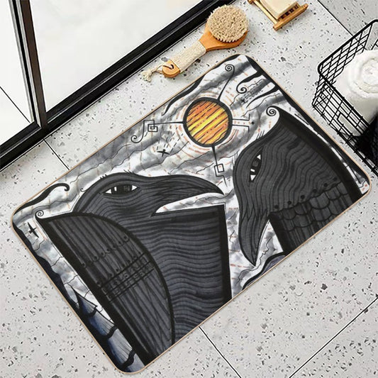Two Corvids Under The Sun Dk_2020july29a  Versatile Bath Mat