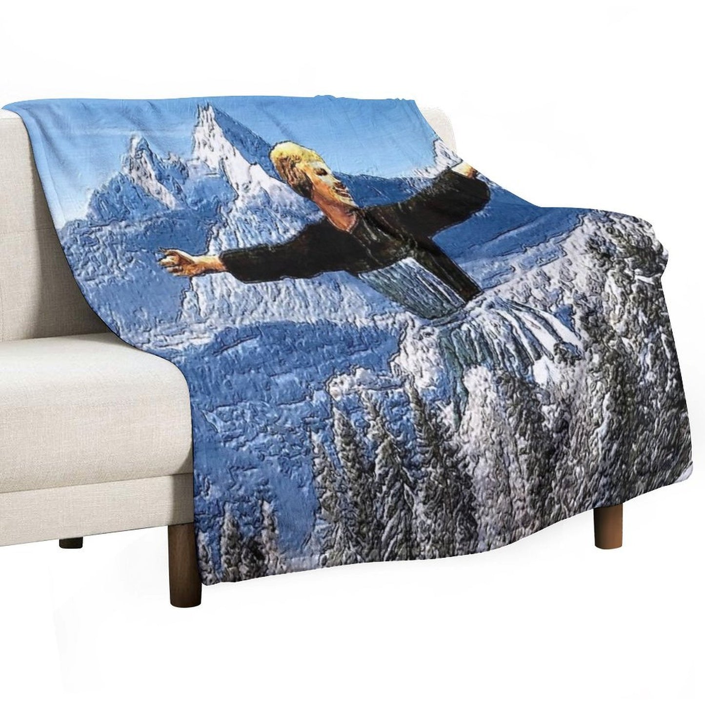 Alive Hills- Oil And Impressionism Art Compact Throw Blanket