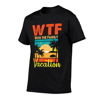 Sunset Retro Vintage WTF With The Family Vacation Matching  Classic T-Shirt