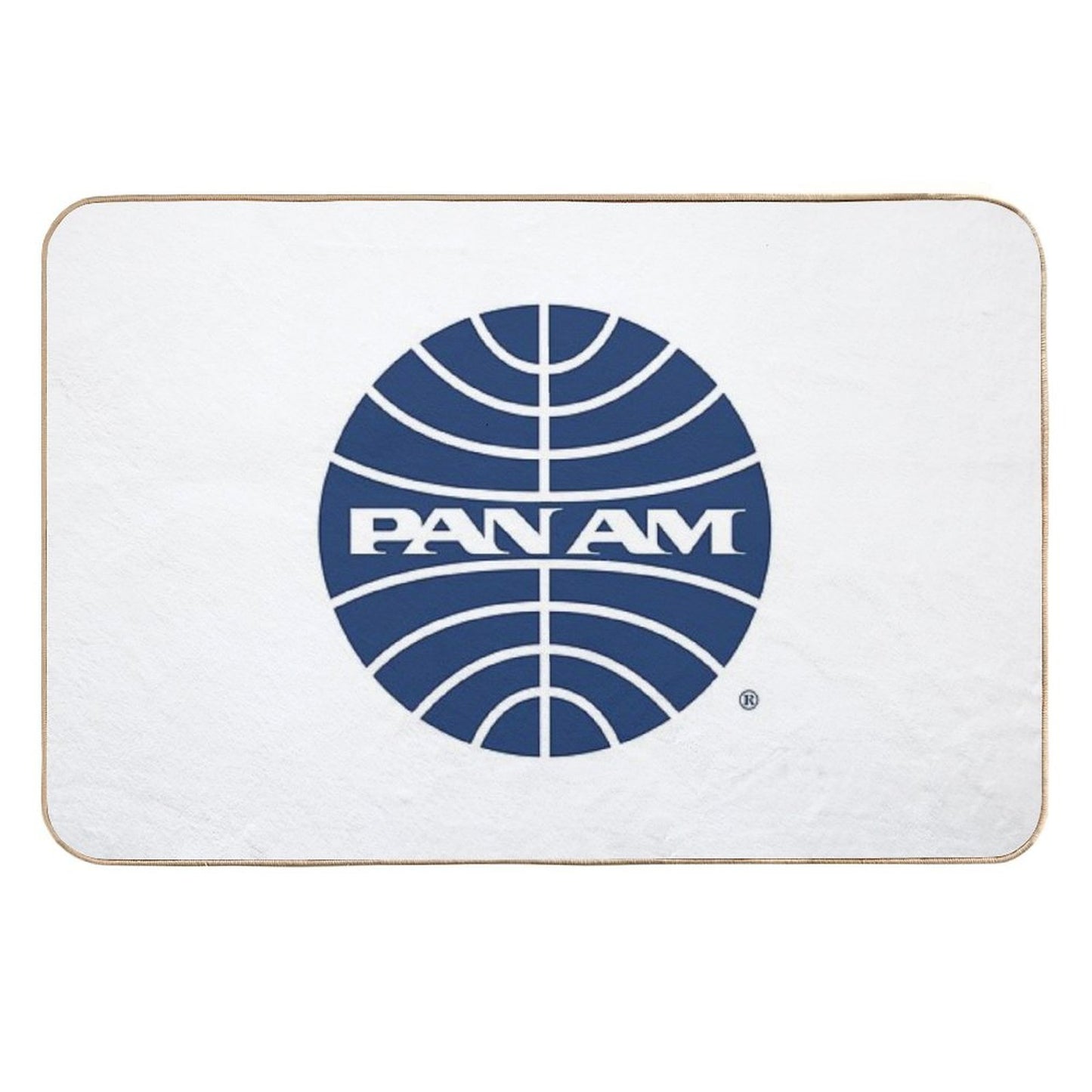 Pan Am Mid 1950s Globe Inverted  Rapid-Drying Bath Mat