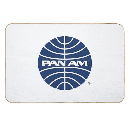 Pan Am Mid 1950s Globe Inverted  Rapid-Drying Bath Mat