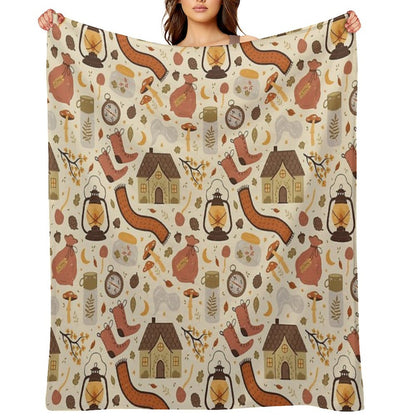 A Walk in The Woods Easy Care Throw Blanket