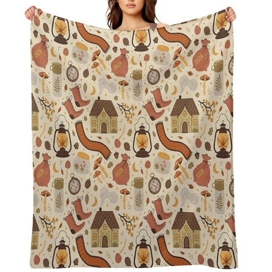 A Walk in The Woods Easy Care Throw Blanket