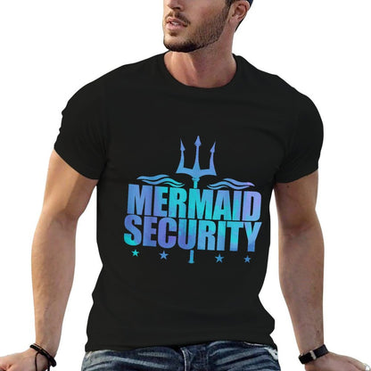 Mermaid Security Funny Dad Mom Mermaid Family Mermaid Squad  Soft T-Shirt