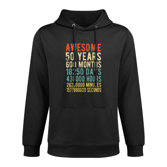 50th Birthday Retro Vintage 50 Yrs Old Bday Gift Unisex Design Hoodie