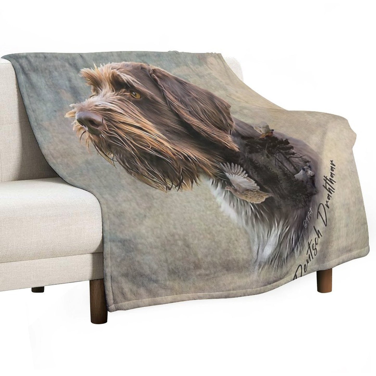 Wirehaired Pointing Griffon Comfort Throw Blanket
