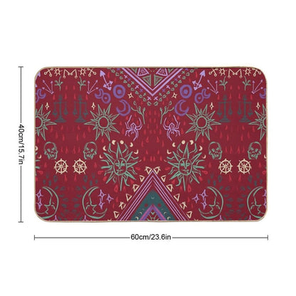 Mollymauk's Coat, Front Panels Durable Bath Mat