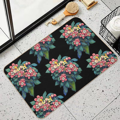 Forest Gathering, Mice And Wish.  Repositionable Bath Mat