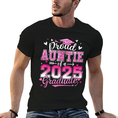 Graduation 2025 Proud Auntie Of A 2025 Graduate Floral Women  Quick-drying T-Shirt