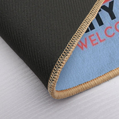 Jaws Movie Amity Island Welcomes You. Birthday Party Gifts. Officially Licensed Merch.  Repositionable Bath Mat