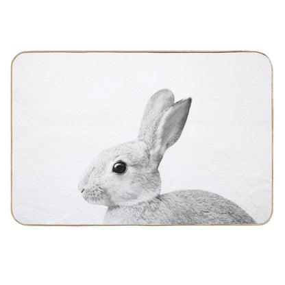 White Baby Bunny #1 #decor #art  High-Traffic Bath Mat