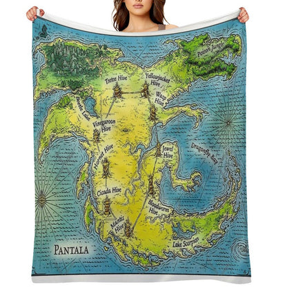 Maps Poster Metal Print Tapestry Throw Blanket  Poster Compact Throw Blanket