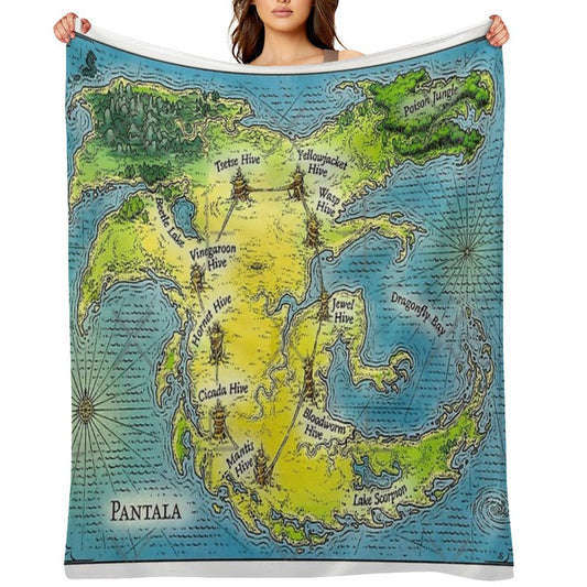 Maps Poster Metal Print Tapestry Throw Blanket  Poster Compact Throw Blanket