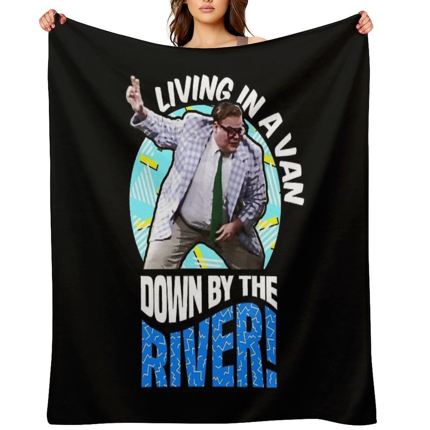 Chris Farley - Matt Foley Nostalgia Graphic Versatility Throw Blanket