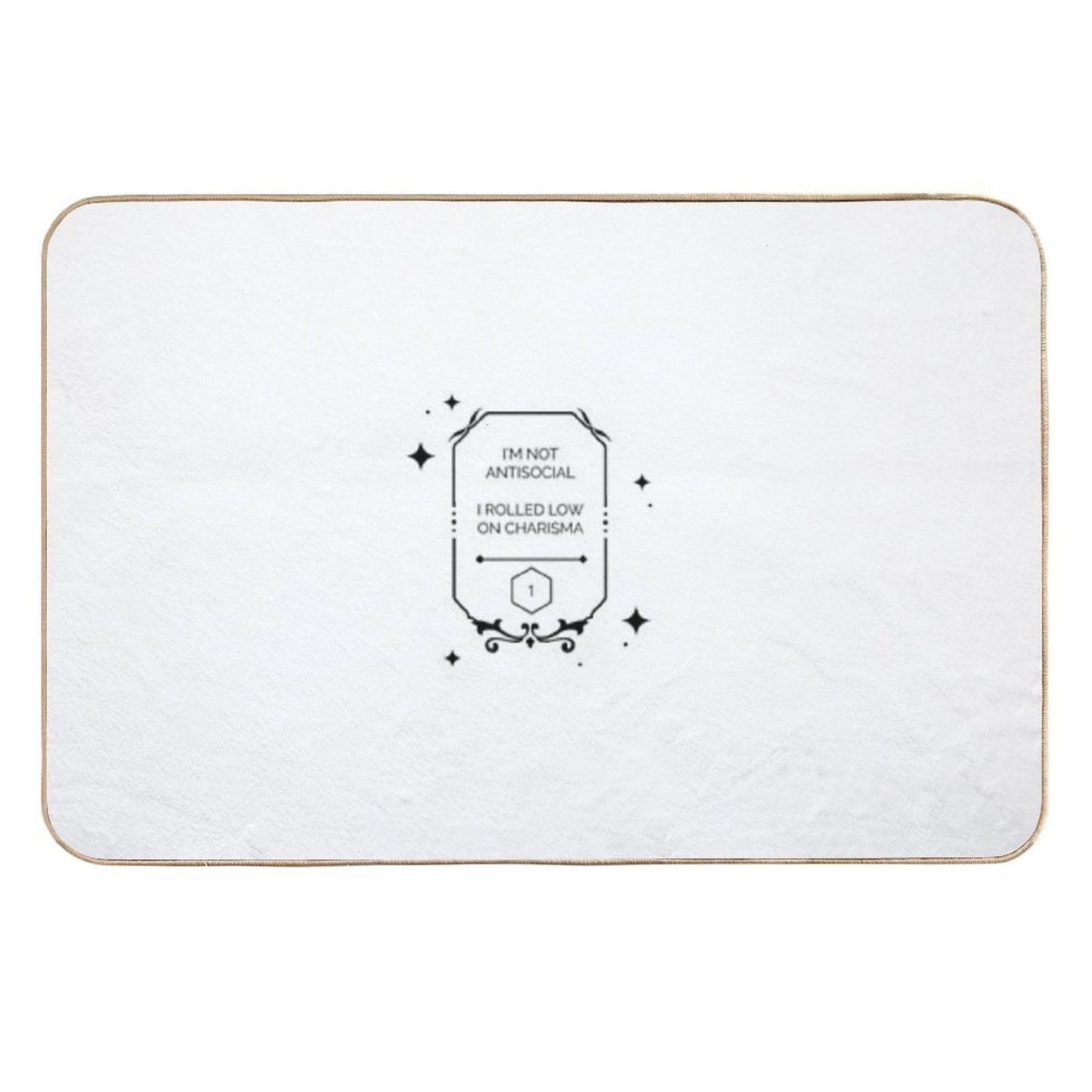Dnd Charisma Roll D1 Fail  Slip-Resistant Bath Mat