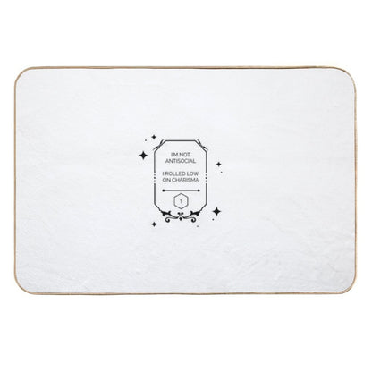 Dnd Charisma Roll D1 Fail  Slip-Resistant Bath Mat