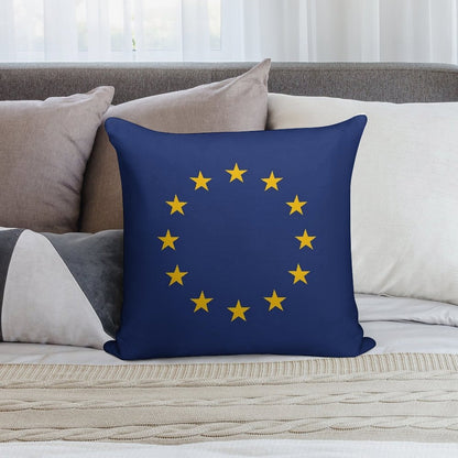 European Union Flag Soft Decorative Cover Throw Pillow