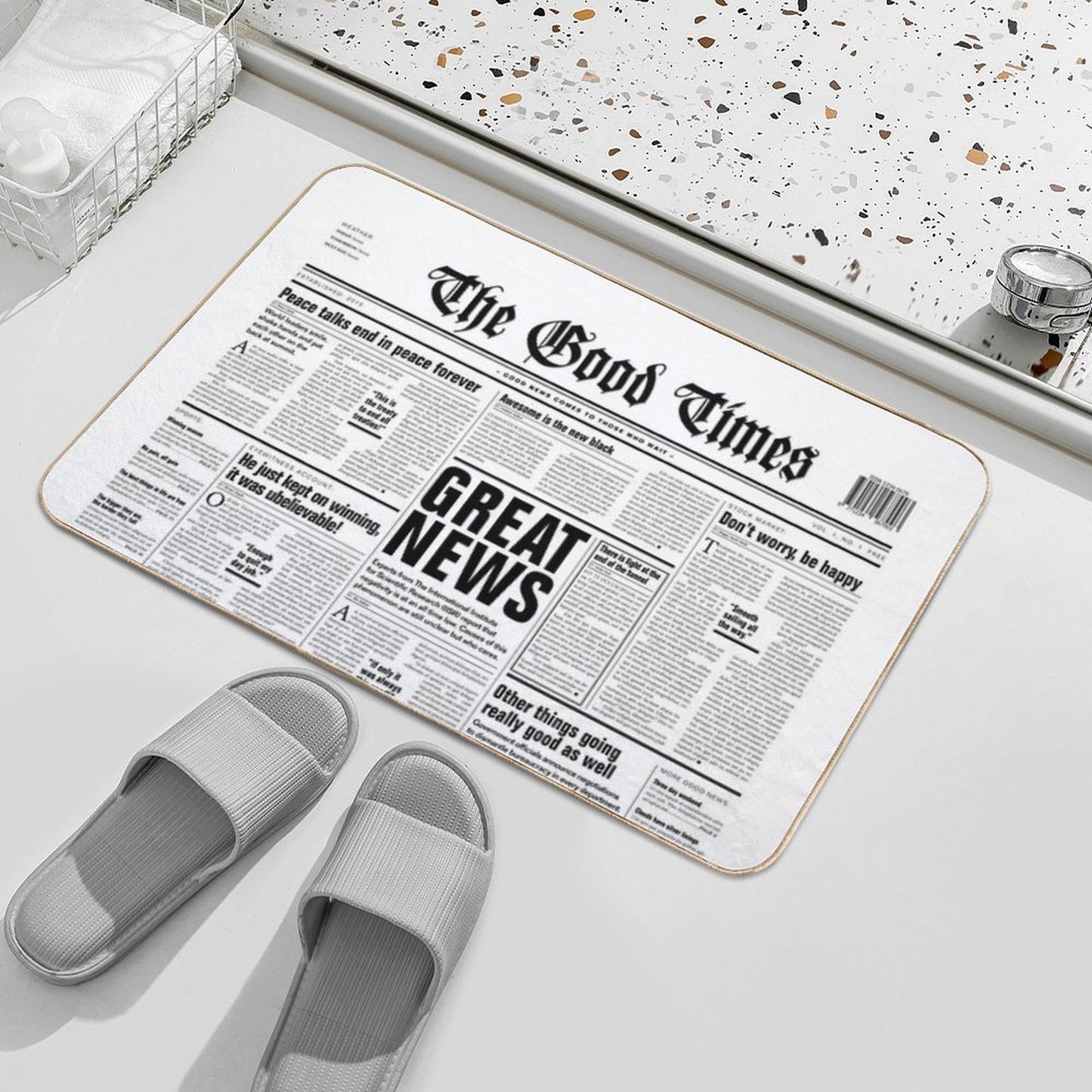 The Good Times Vol. 1, No. 1  Fade-Resistant Bath Mat