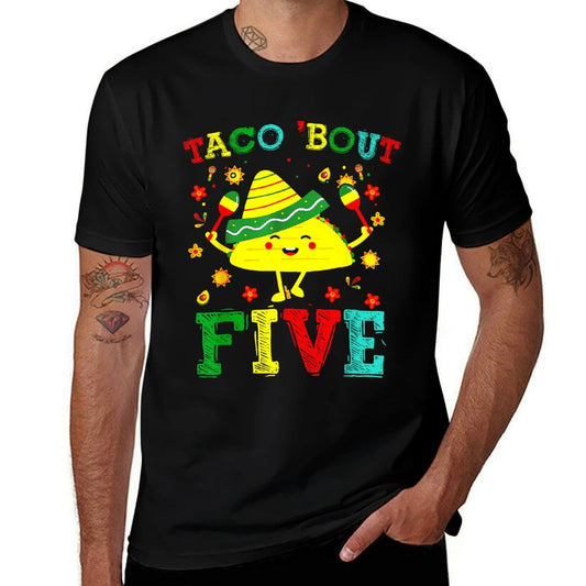 Taco 5th Birthday Outfit Taco Bout Five Mexican Fiesta  Soft T-Shirt
