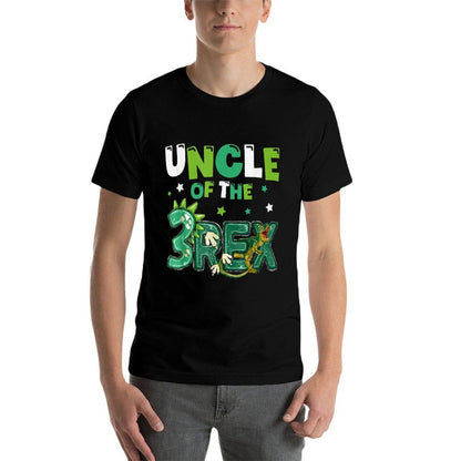 Uncle of The Three Rex Birthday Dinosaur Family Matching  Durable T-Shirt