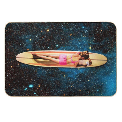 Pleiadian Surfer  Slip-Resistant Bath Mat