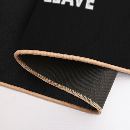 Now Yous Can't Leave Art Retro Black And White  Absorbent Bath Mat