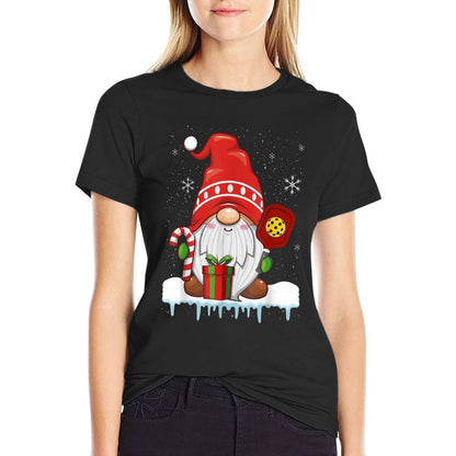 Christmas Gnome With Candy Cane  Pickleball  Versatile T-Shirt
