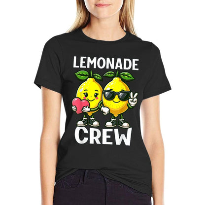 Lemon Stand Funny Lemonade Entrepreneur for Boys Girls Crew  Tagless Design T-Shirt