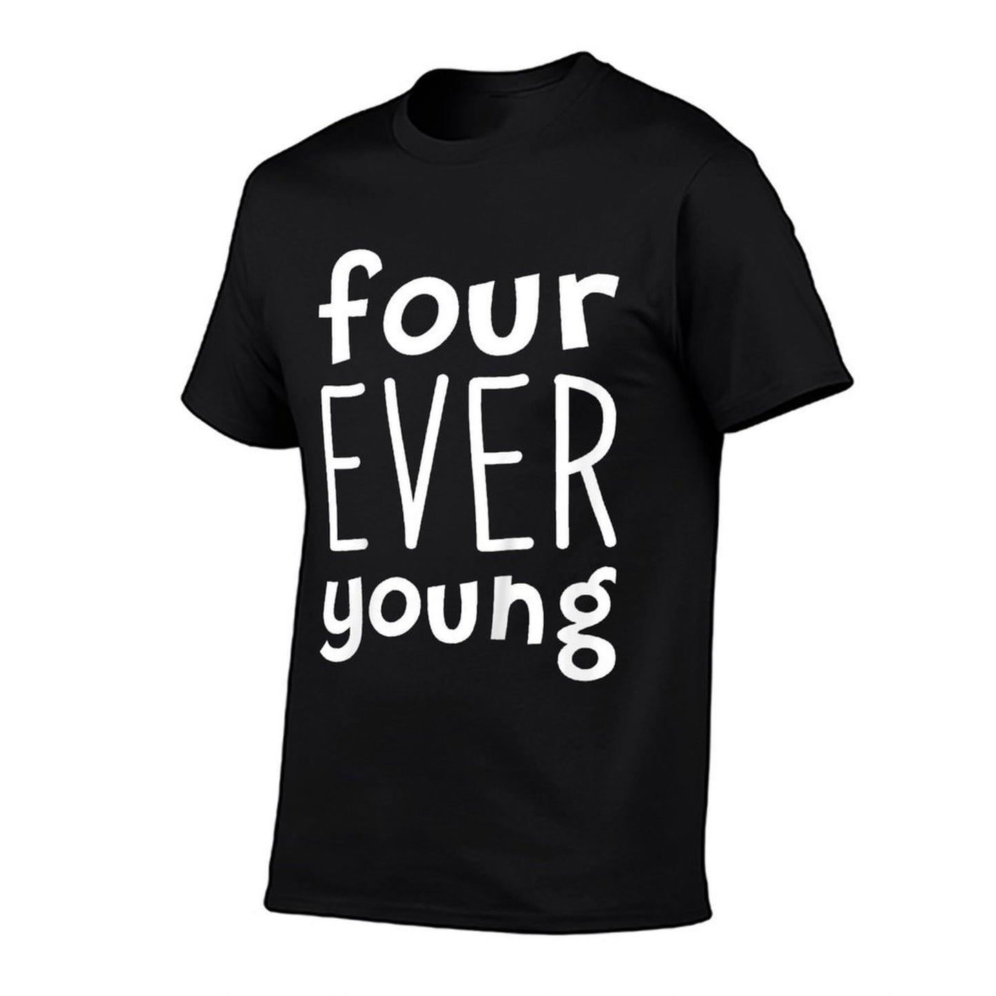 Kids Kids Four Ever Young 4th Birthday Boy Girl 4 Year Old  Vintage-inspired T-Shirt
