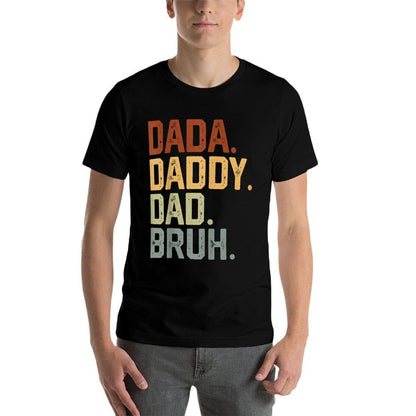 Dada Daddy Dad Bruh Retro Vintage Funny Fathers Day Vintage  Odor-resistant T-Shirt
