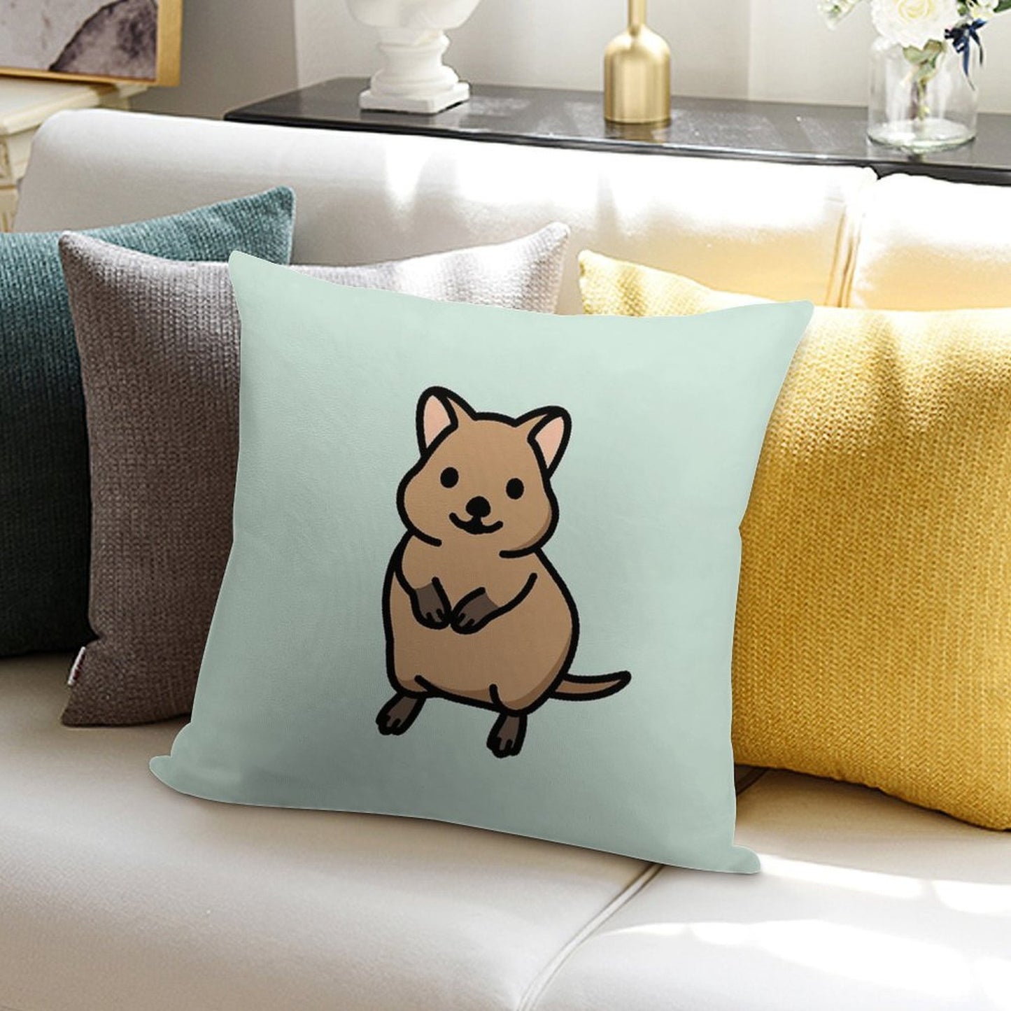 Quokka Soft Anti-Pilling Throw Pillow