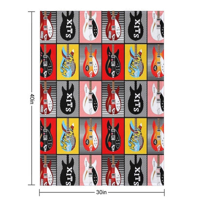 Paul Weller's Rickenbackers Sustainable Throw Blanket