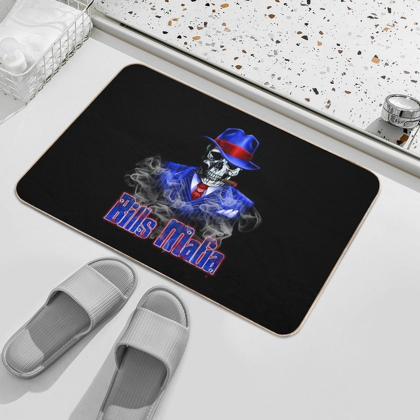 Bills Mafia  Stain-Proof Bath Mat
