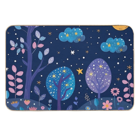 Night Spring  Easy Maintenance Bath Mat
