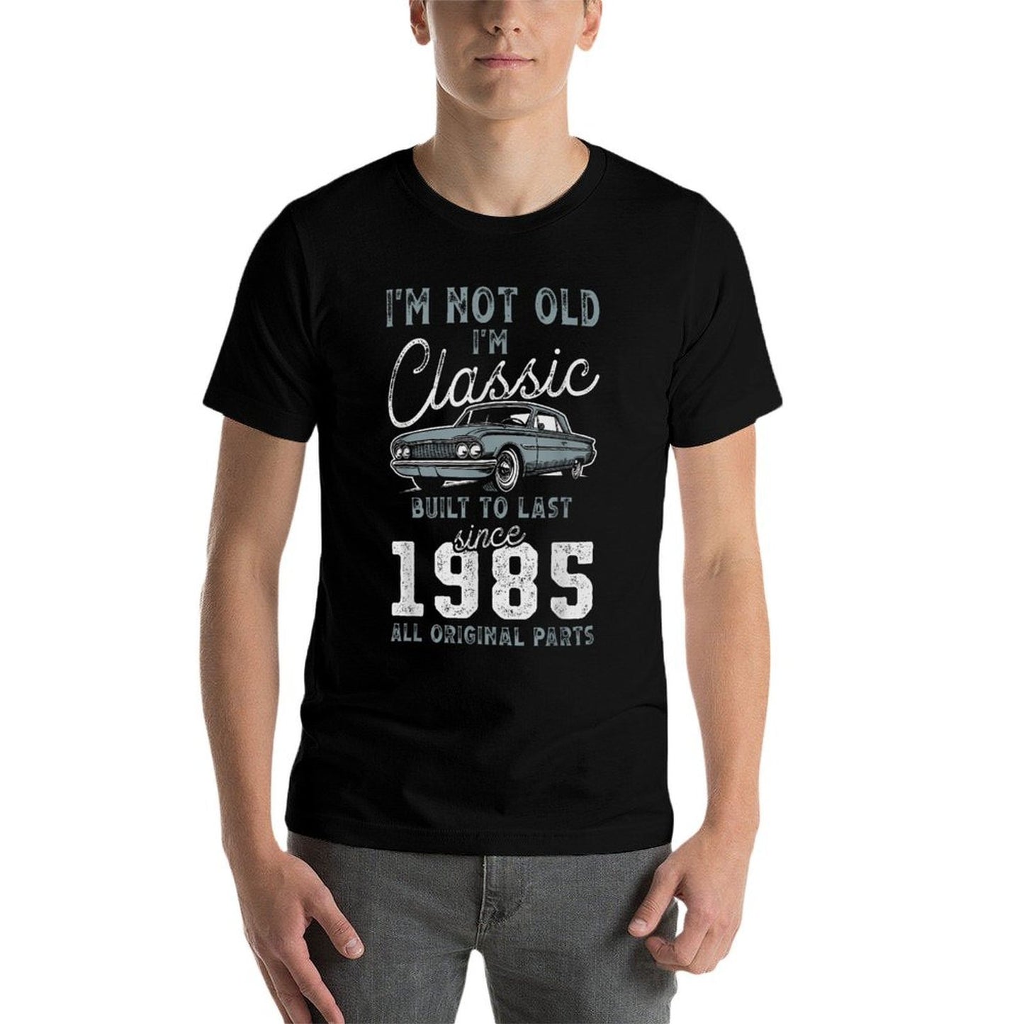 1985 Classic Car 40th Birthday  Graphic-printed T-Shirt