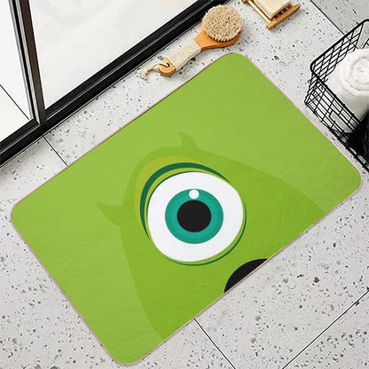 Mike Wazowski Minimalist  Dirt-Trapping Bath Mat