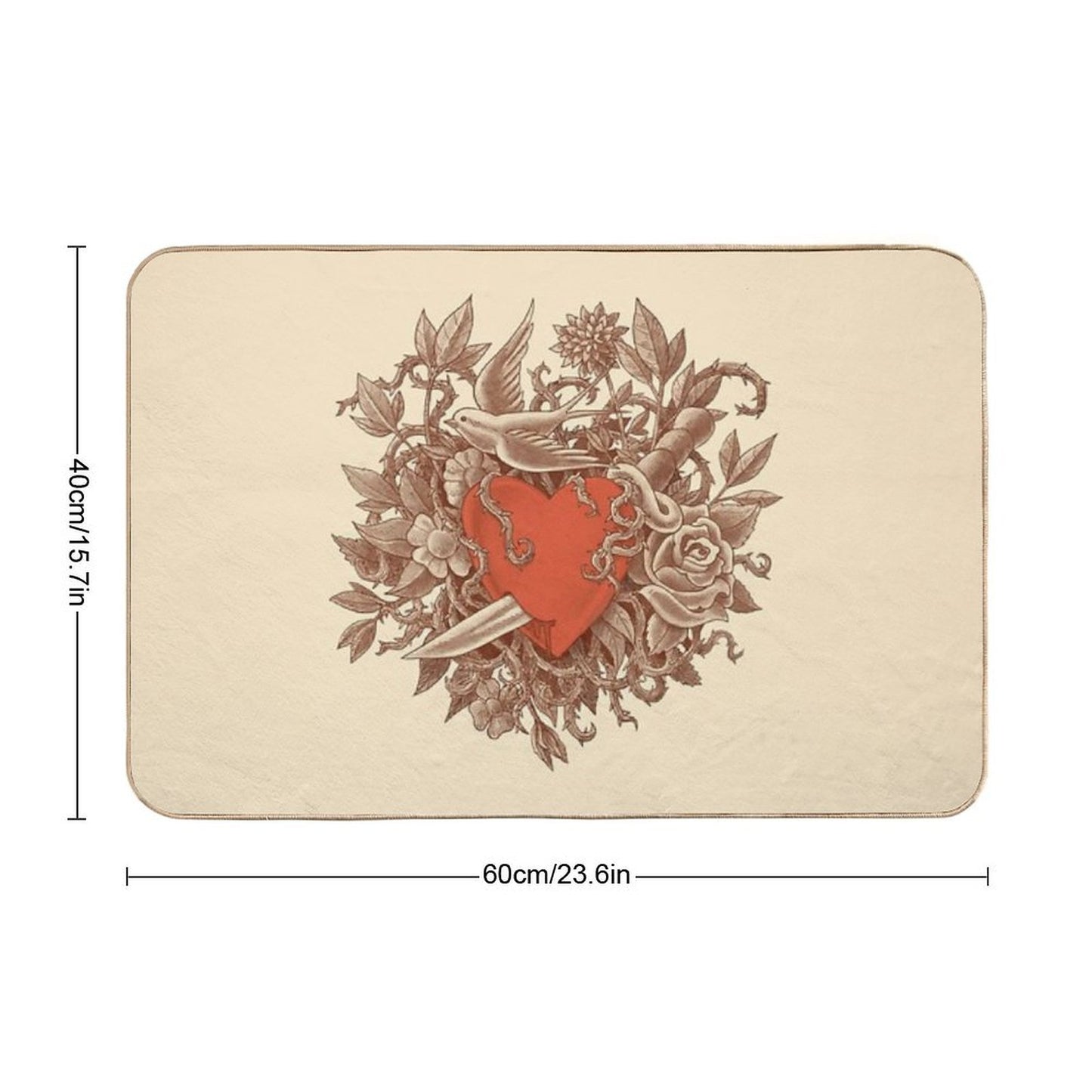 Heart of Thorns  Versatile Bath Mat