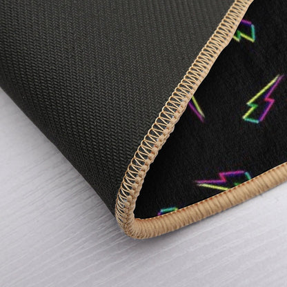 CMYK Lightning (black) Durable Bath Mat