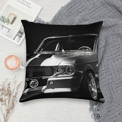 1967 Ford Mustang Shelby GT 500 Soft Luxury Feel Throw Pillow