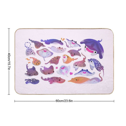 Ray Day 1 - Bright Durable Bath Mat