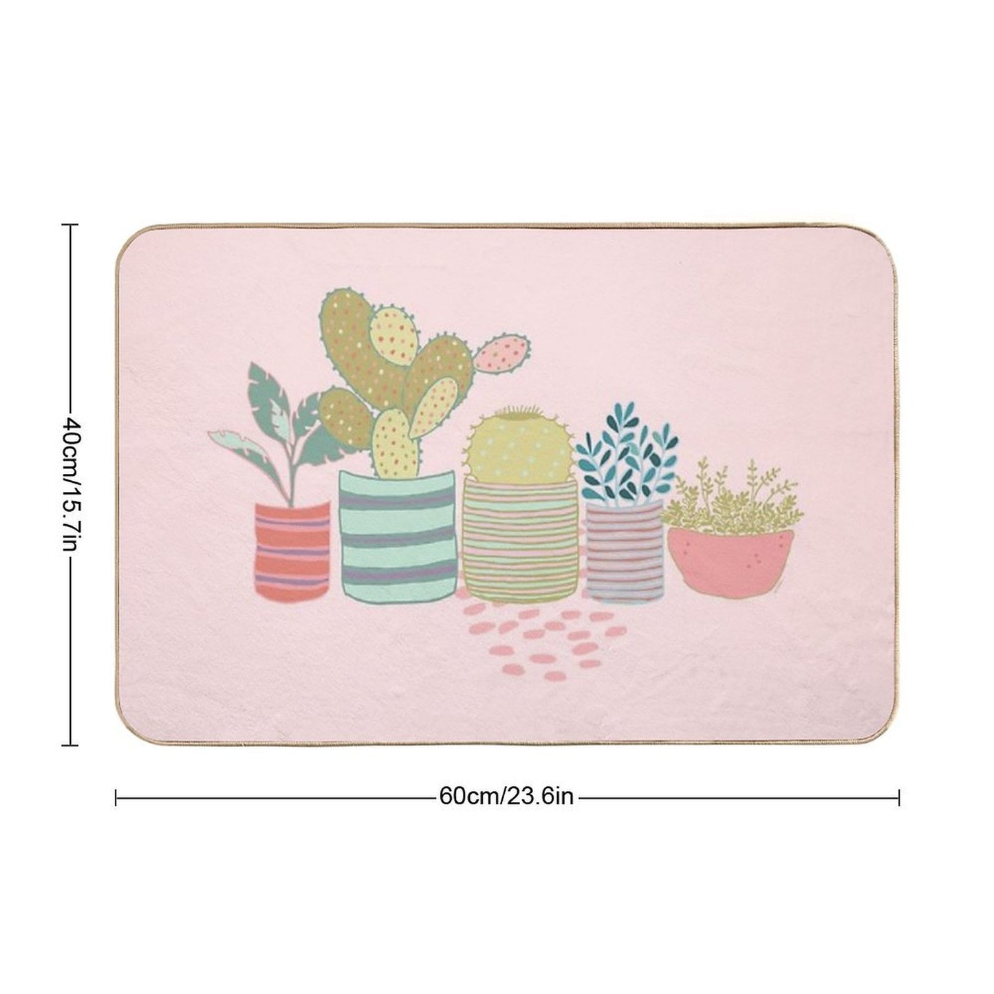 Cactus Toss  Multi-Purpose Bath Mat