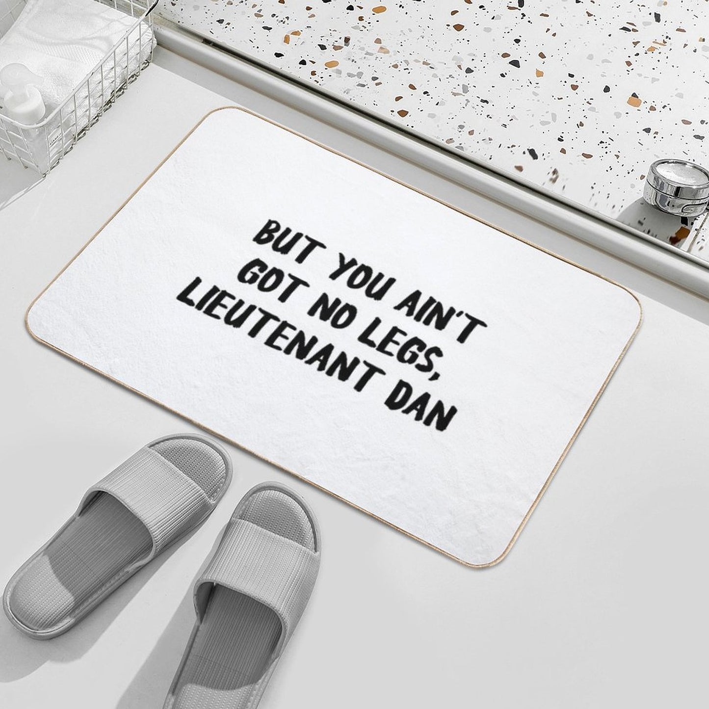 Forrest Gump Lieutenant Dan Funny Durable Bath Mat