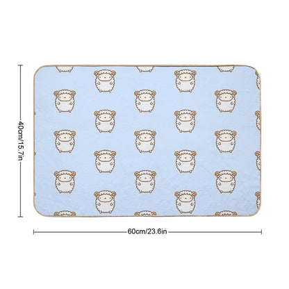 Cute Sheep  Fade-Resistant Bath Mat