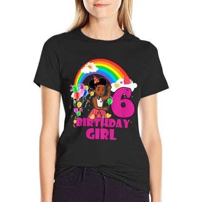 Kids It's My 6th Birthday Gracie's Corner Sixth Years Old Bday  Polyester Blend T-Shirt