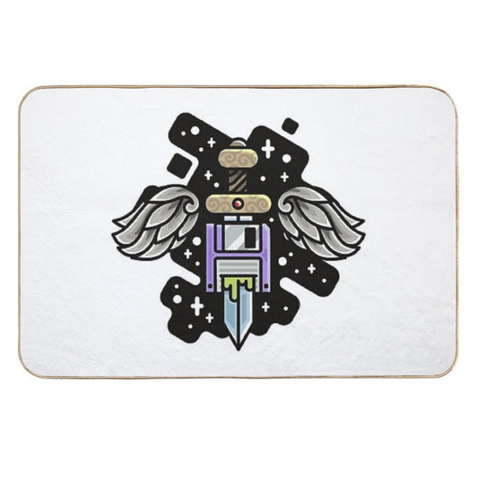 Wings Floppy Sword Durable Bath Mat