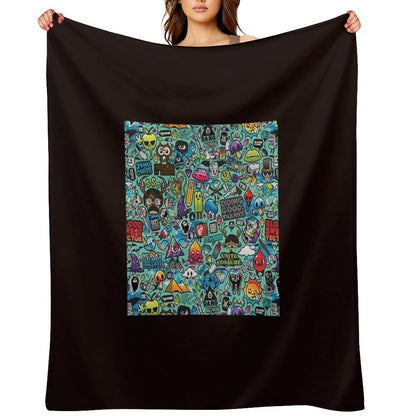 Cartoon Quick-dry Throw Blanket