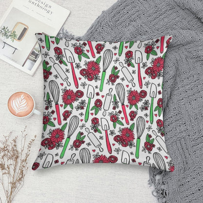 Holiday Cooking & Baking Soft Luxury Feel Throw Pillow