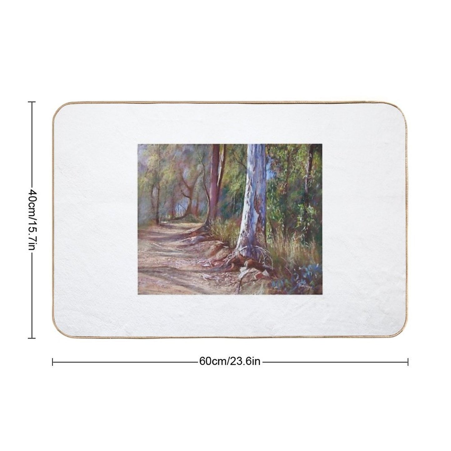 'Winding Back No. 2'  Toxin-Free Bath Mat